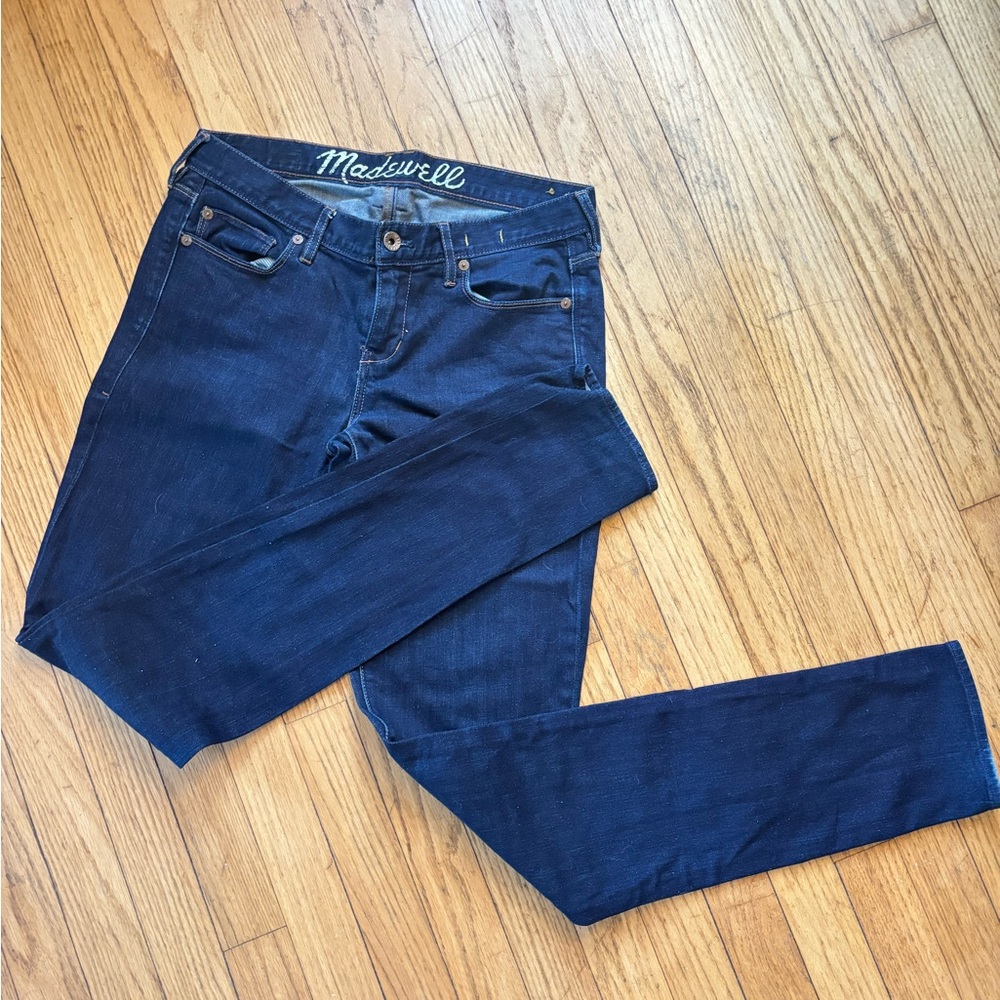 Madewell Indigo Denim with Tan Accents size 6/28